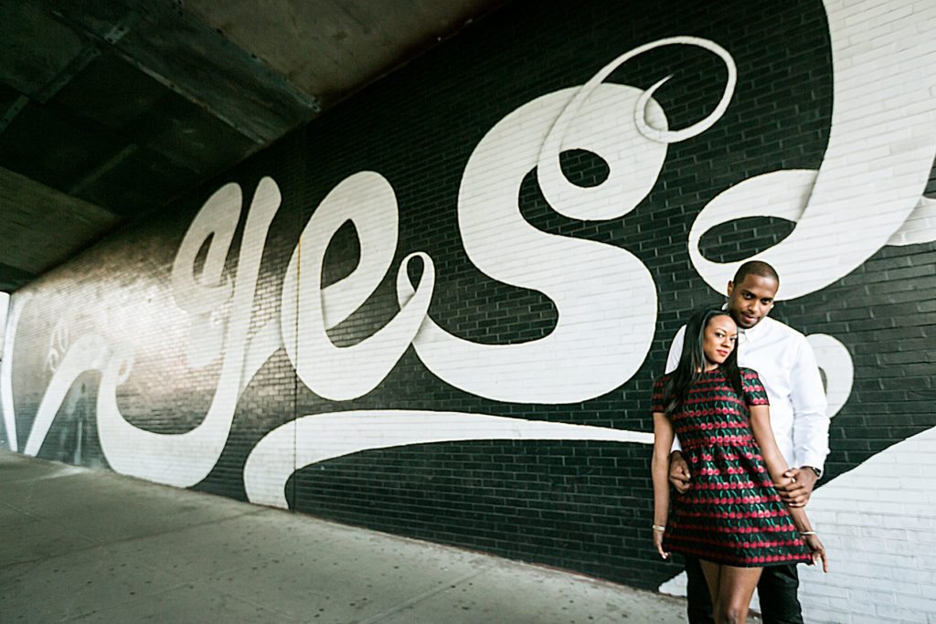 Brooklyn Bridge Park engagement photos by Brooklyn engagement photographer, Kelly Williams