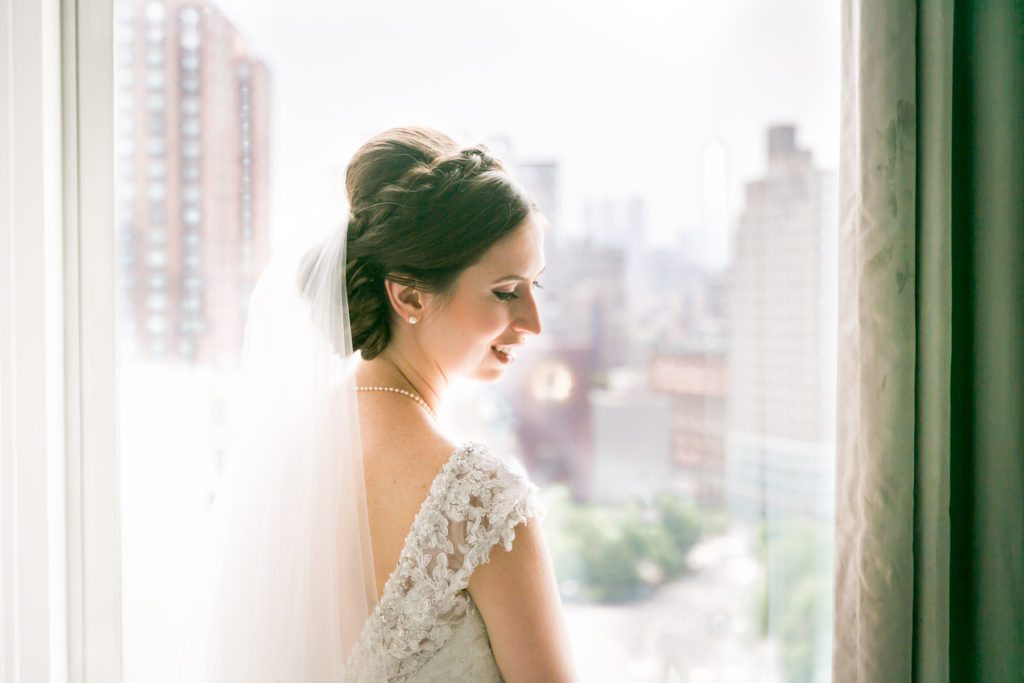 Bridal portrait for a Columbus Citizens Foundation wedding by NYC wedding photojournalist, Kelly Williams