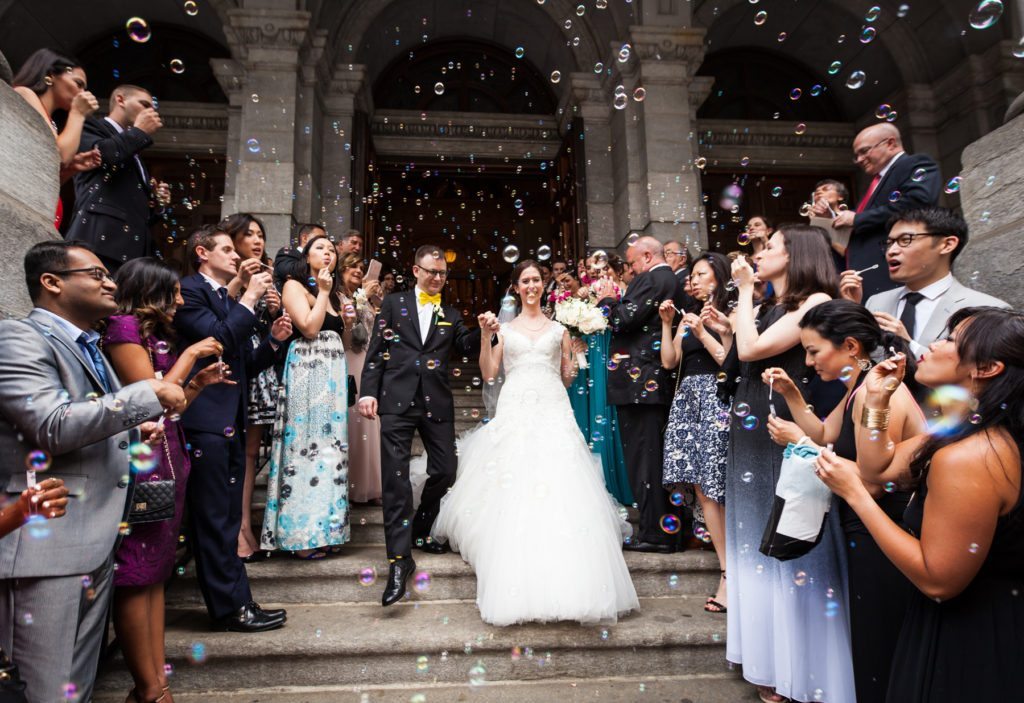 Ceremony at the Church of St. Francis Xavier before a Columbus Citizens Foundation wedding by NYC wedding photojournalist, Kelly Williams