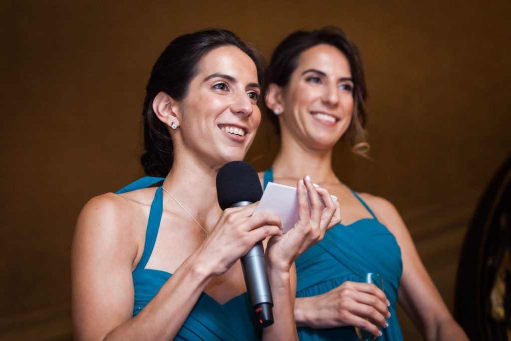 Toasts at a Columbus Citizens Foundation wedding by NYC wedding photojournalist, Kelly Williams