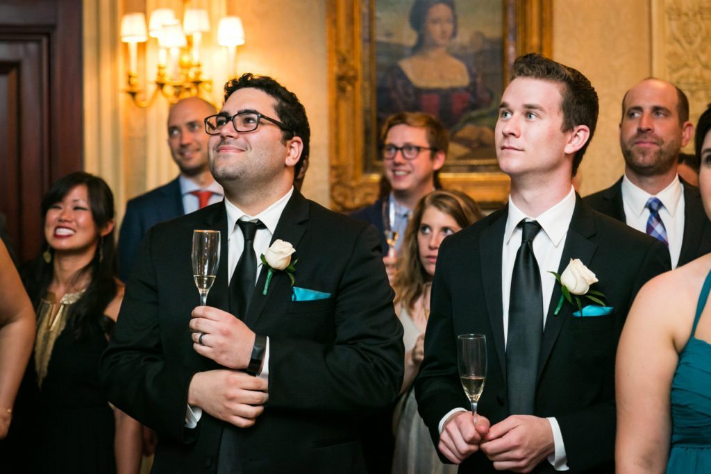 Toasts at a Columbus Citizens Foundation wedding by NYC wedding photojournalist, Kelly Williams