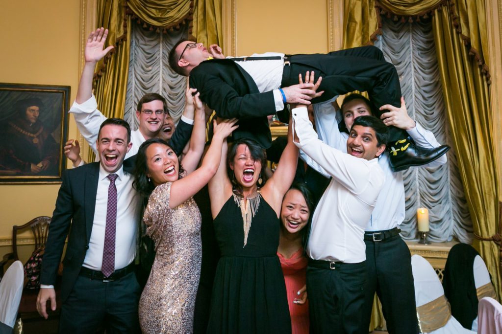 Photo of guests at a Columbus Citizens Foundation wedding by NYC wedding photojournalist, Kelly Williams