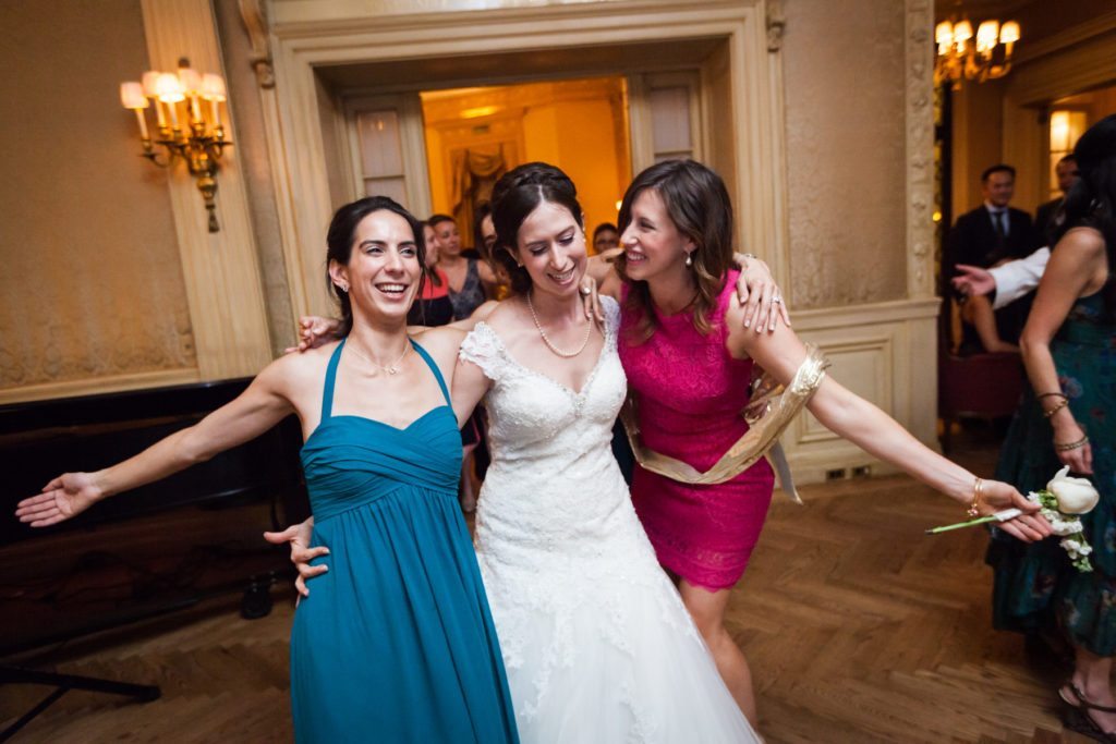 Guests dancing at a Columbus Citizens Foundation wedding by NYC wedding photojournalist, Kelly Williams