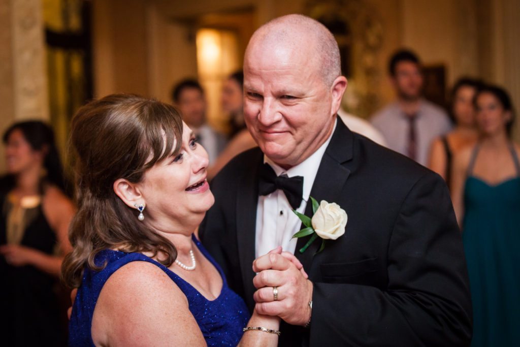 Guests dancing at a Columbus Citizens Foundation wedding by NYC wedding photojournalist, Kelly Williams