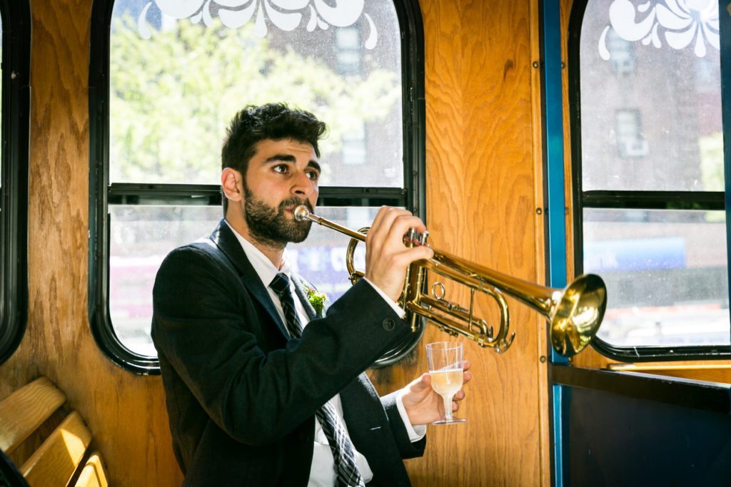 Jazz band for a Ladies Pavilion wedding by NYC wedding photojournalist, Kelly Williams