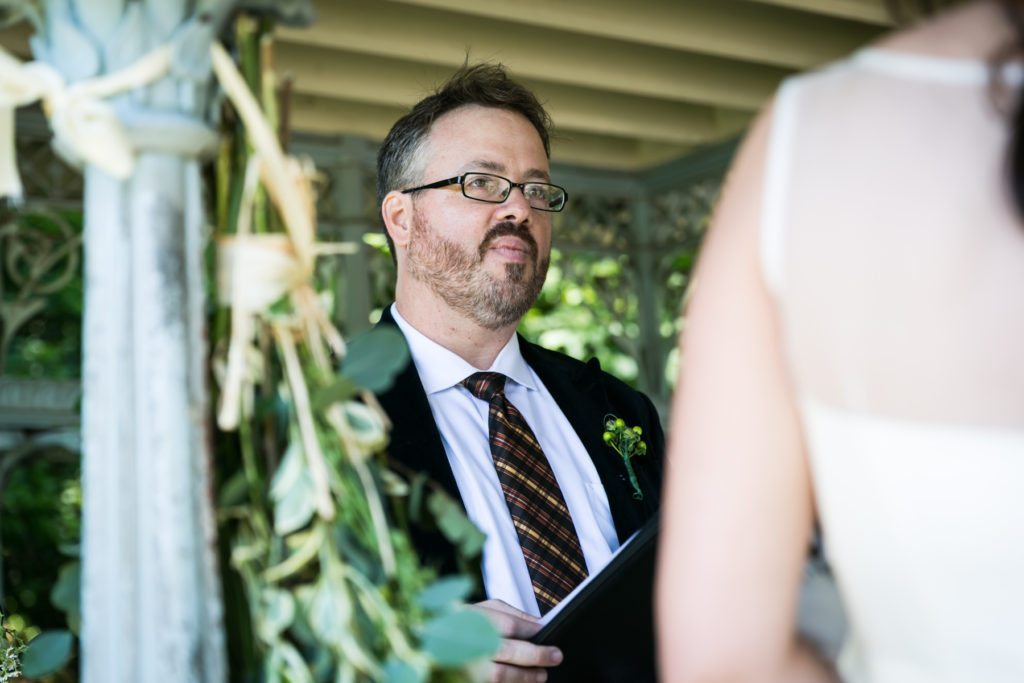 Ladies Pavilion wedding ceremony by NYC wedding photojournalist, Kelly Williams