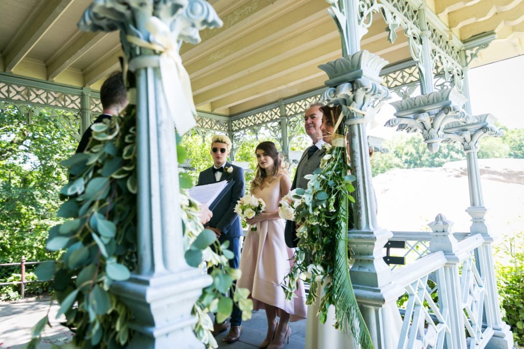 Ladies Pavilion wedding ceremony by NYC wedding photojournalist, Kelly Williams