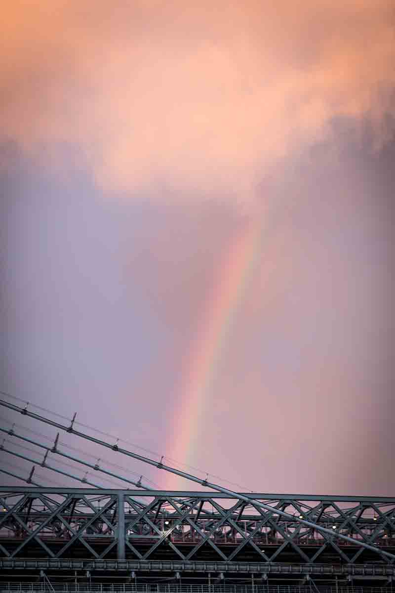Rainbow over the Williamsburg Bridge