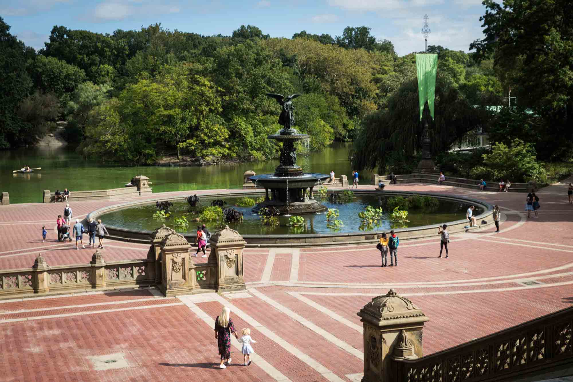 Bethesda Fountain and patio in Central Park for an article on NYC family portrait tips for tourists