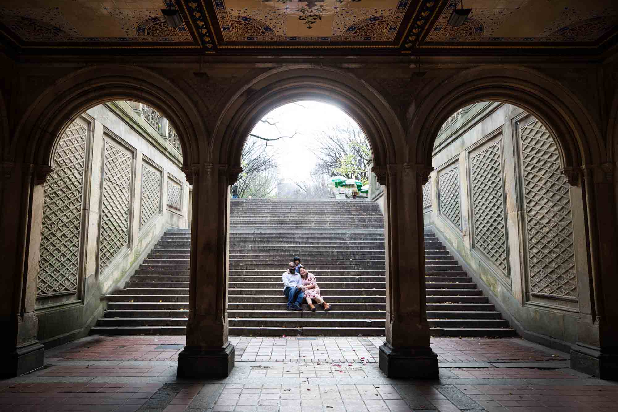 Check Out This Clever Photograph Showing All 4 Seasons at Bethesda Terrace  in Central Park