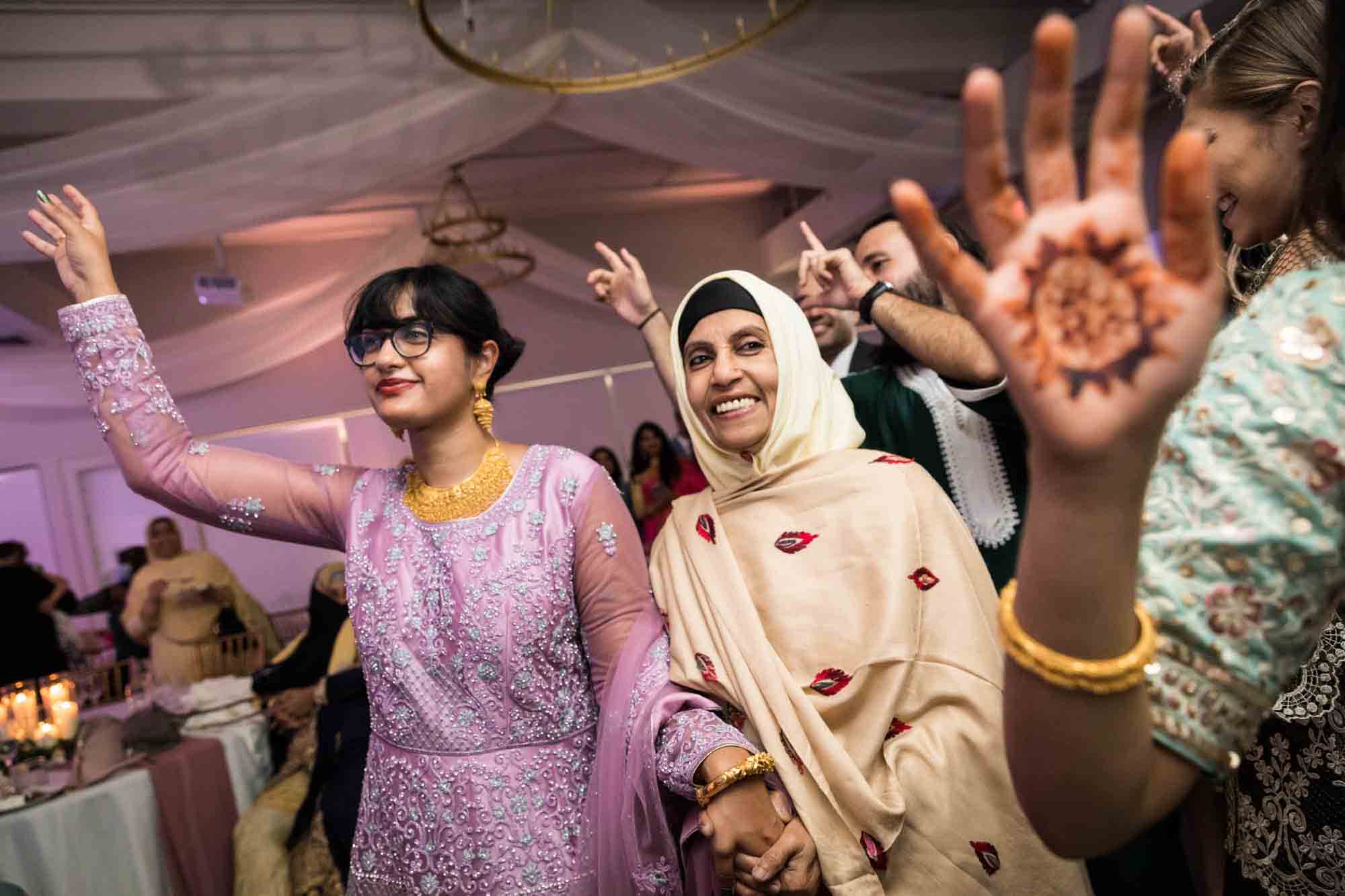 Guests dancing at Loft Story wedding