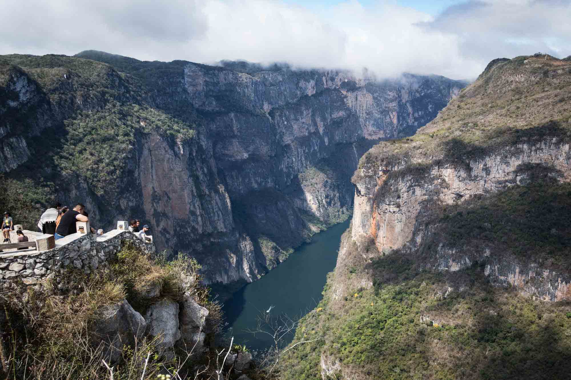 The Sumidero Canyon as seen from a mirador in Chiapas