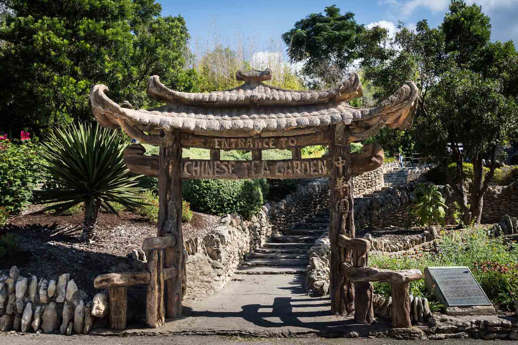 Entrance to the Japanese Tea Garden in San Antonio