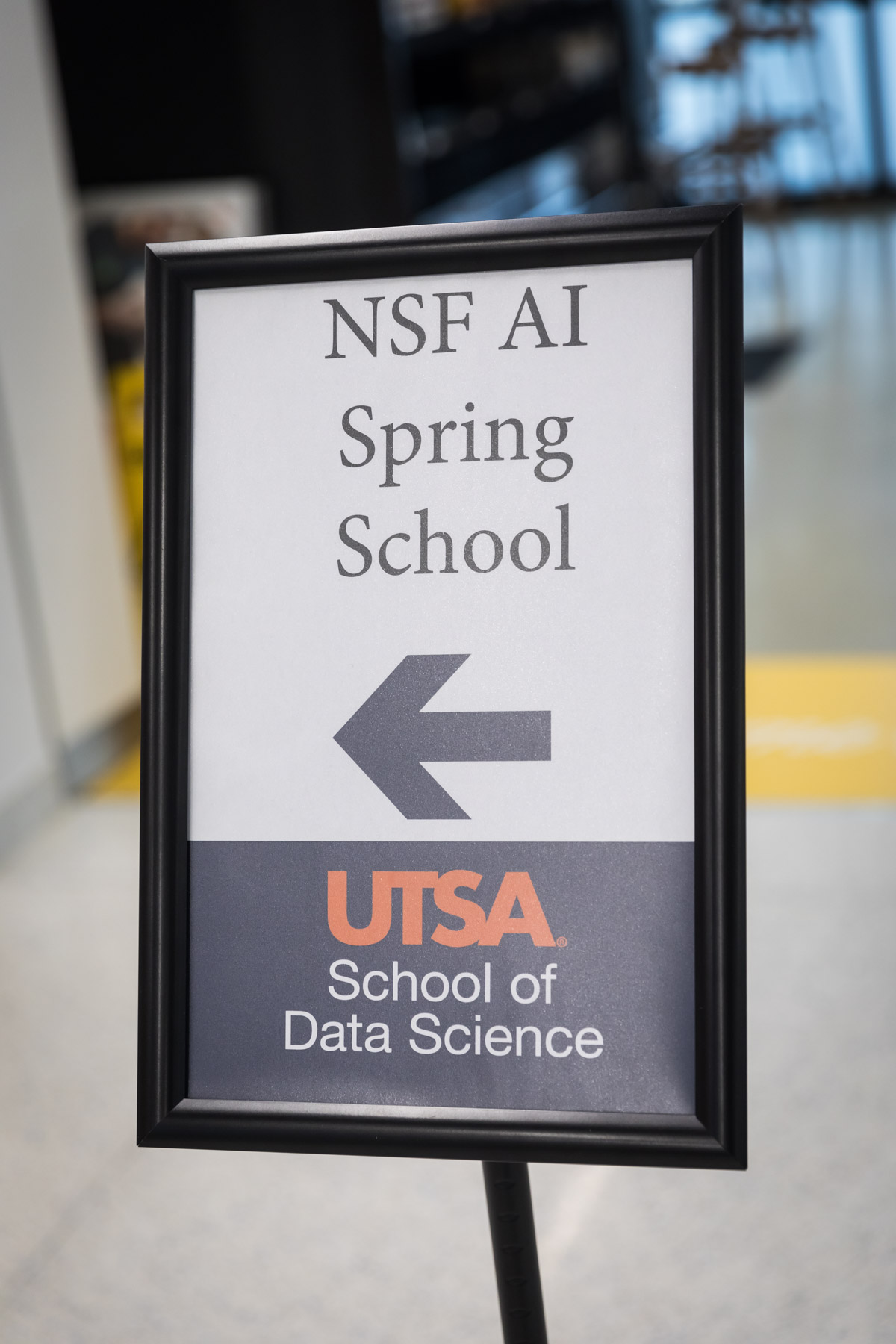 Sign for conference at UTSA