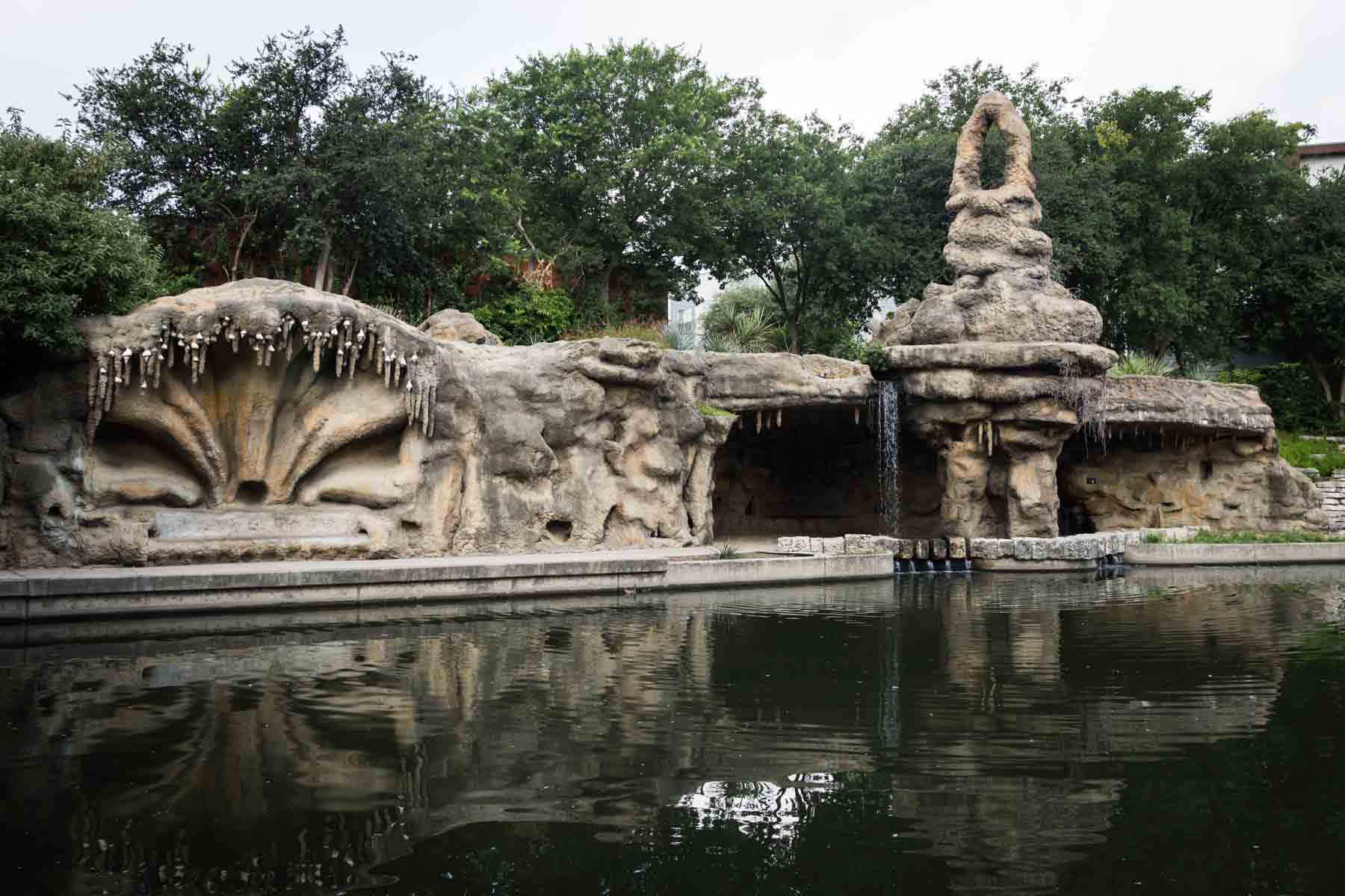 The Grotto art installation along the San Antonio River Walk for an article listing the best places to propose in San Antonio