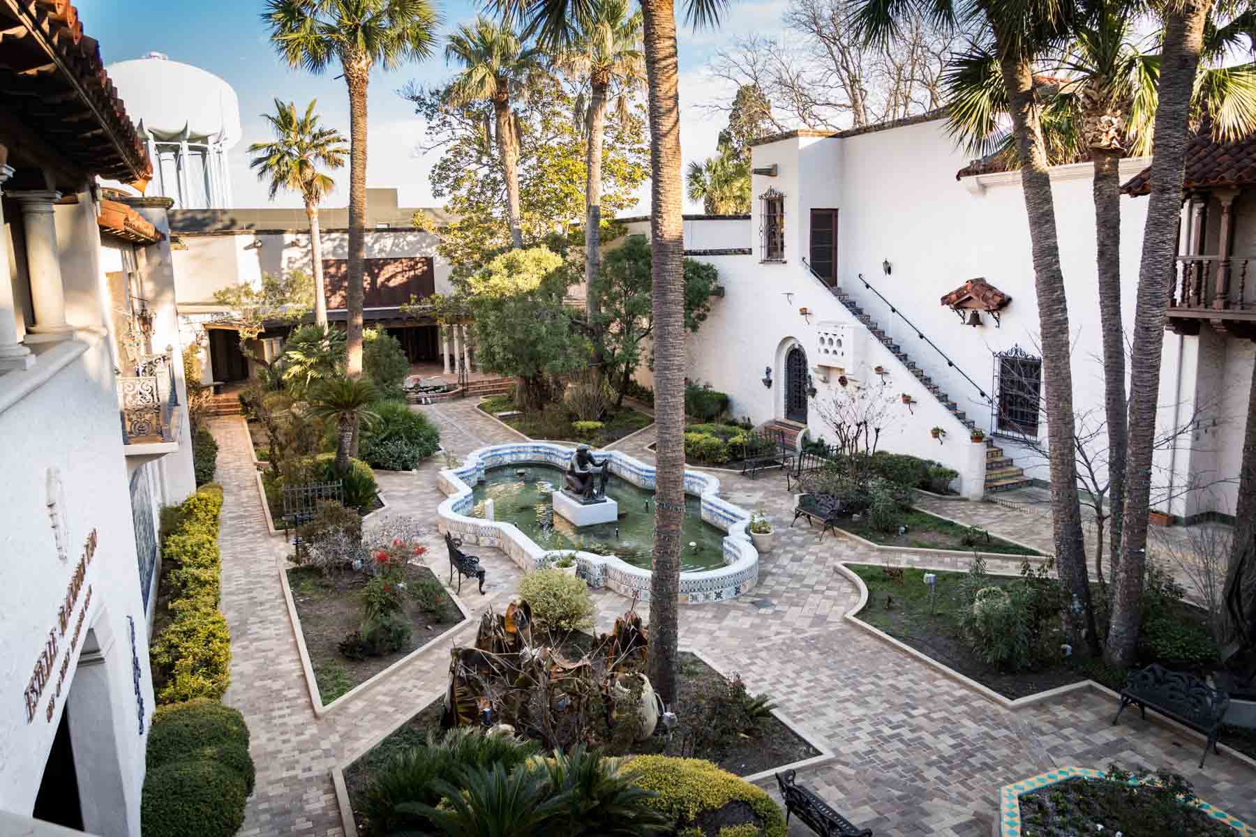 Interior courtyard of the McNay Art Museum