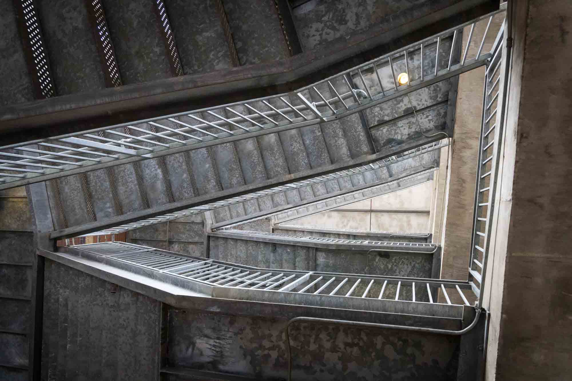 Stairwell at the Kohler Parking Garage for an article on rain backup photo locations at the Pearl in San Antonio