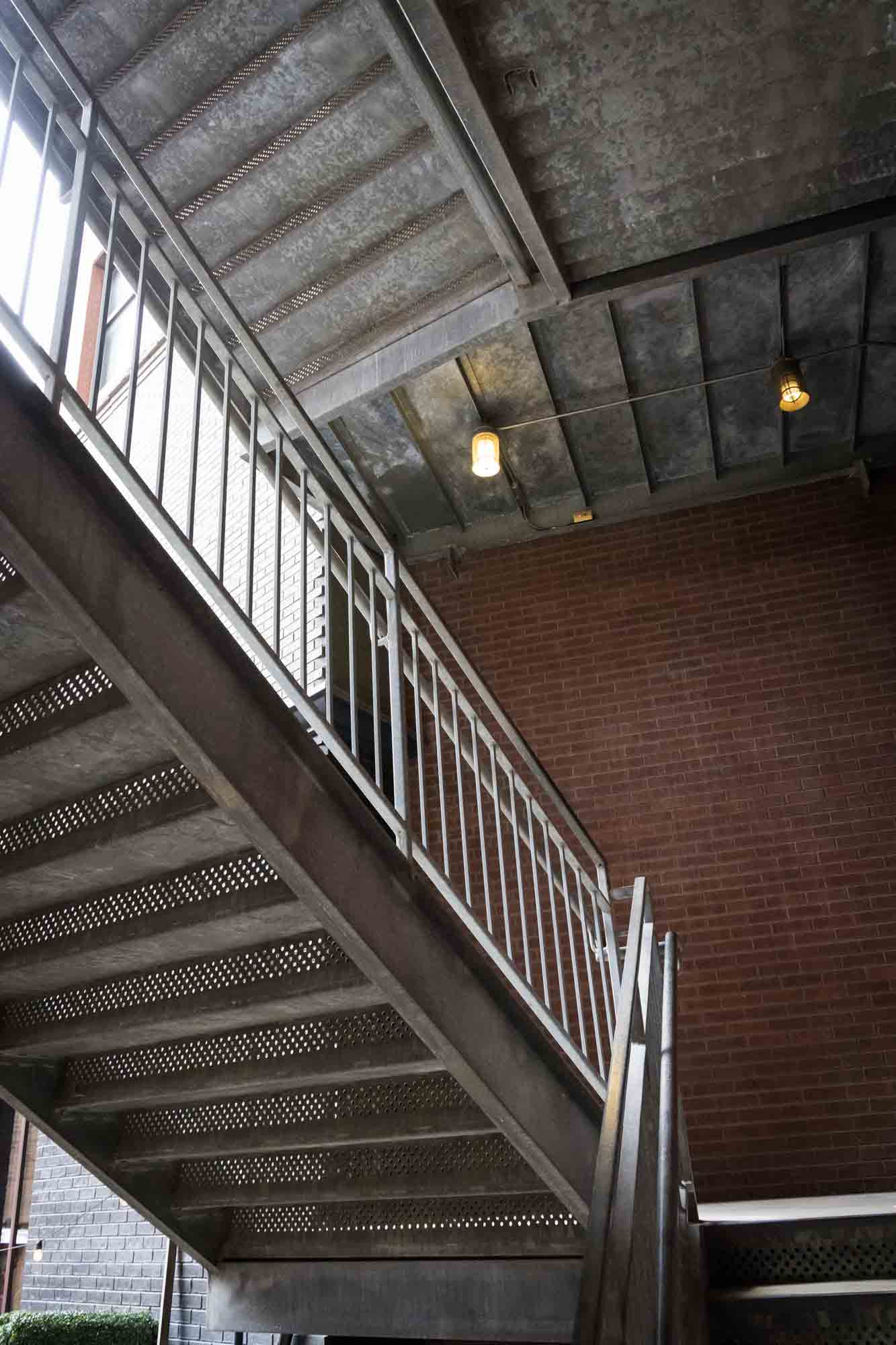 Stairwell at the Kohler Parking Garage for an article on rain backup photo locations at the Pearl in San Antonio