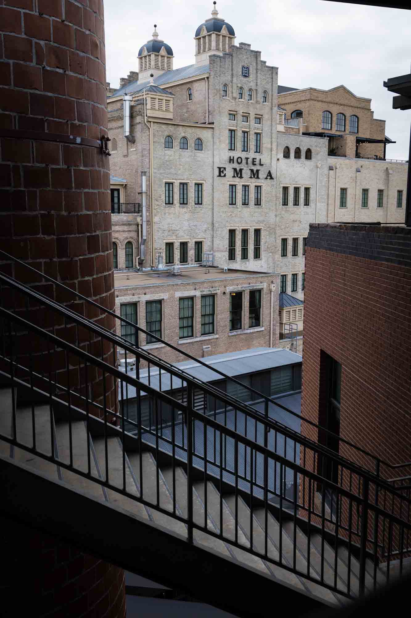 Stairwell at the Kohler Parking Garage for an article on rain backup photo locations at the Pearl in San Antonio