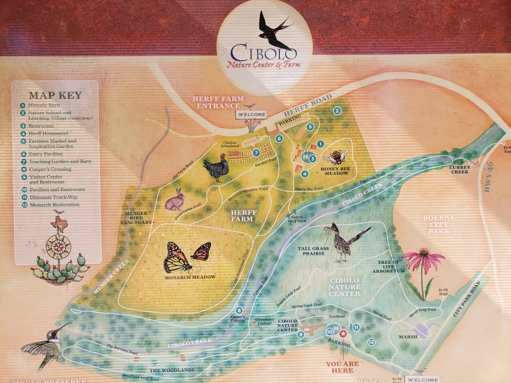 Map of Cibolo Nature Center