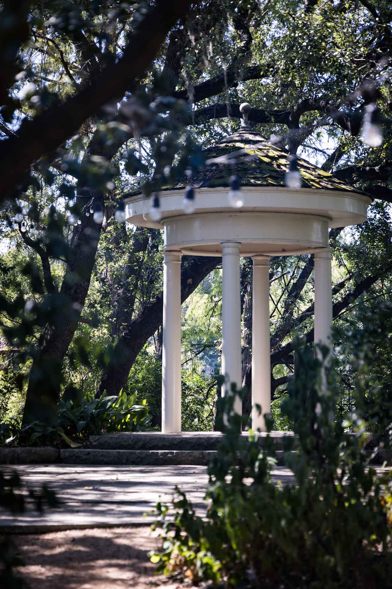 Palace of Love in forest at Laguna Gloria for an article on the best places to propose in Austin