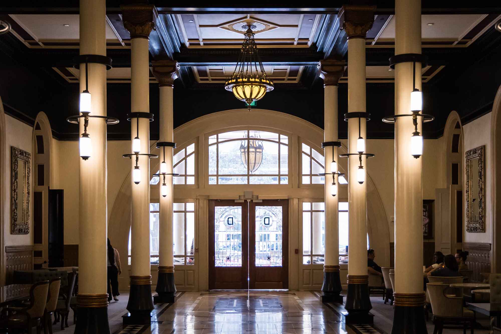 Interior entrance to the Driskill Hotel for an article on the best places to propose in Austin