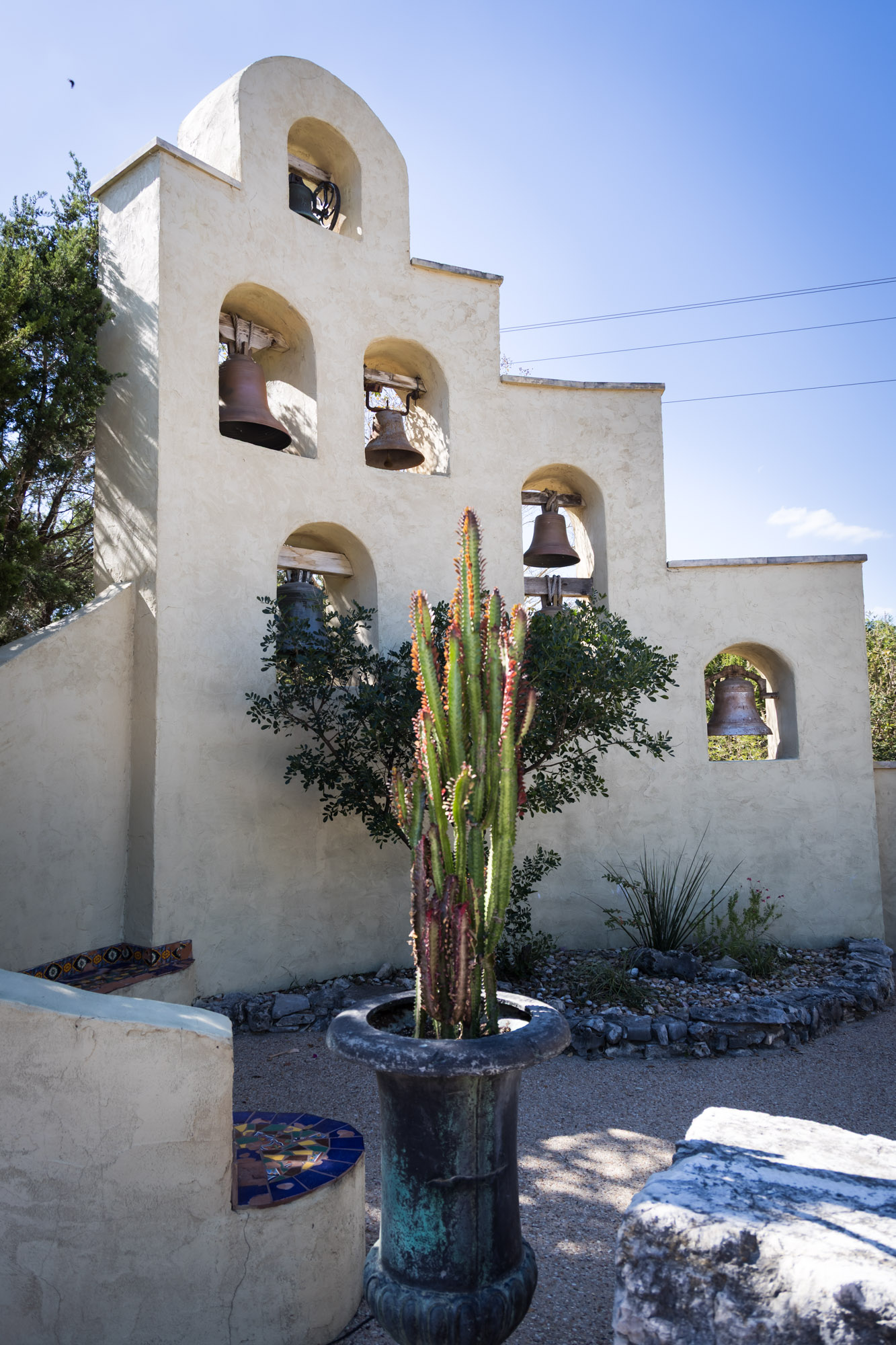 Adobe facade in front of Wizard Academy