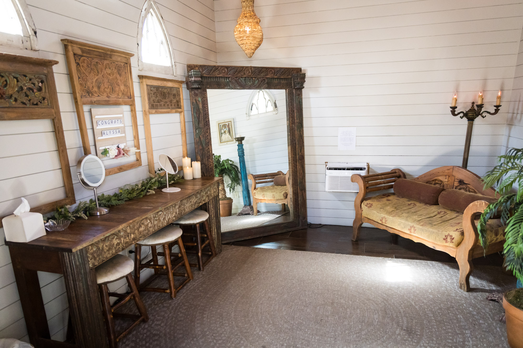 Bridal suite at Chapel Dulcinea