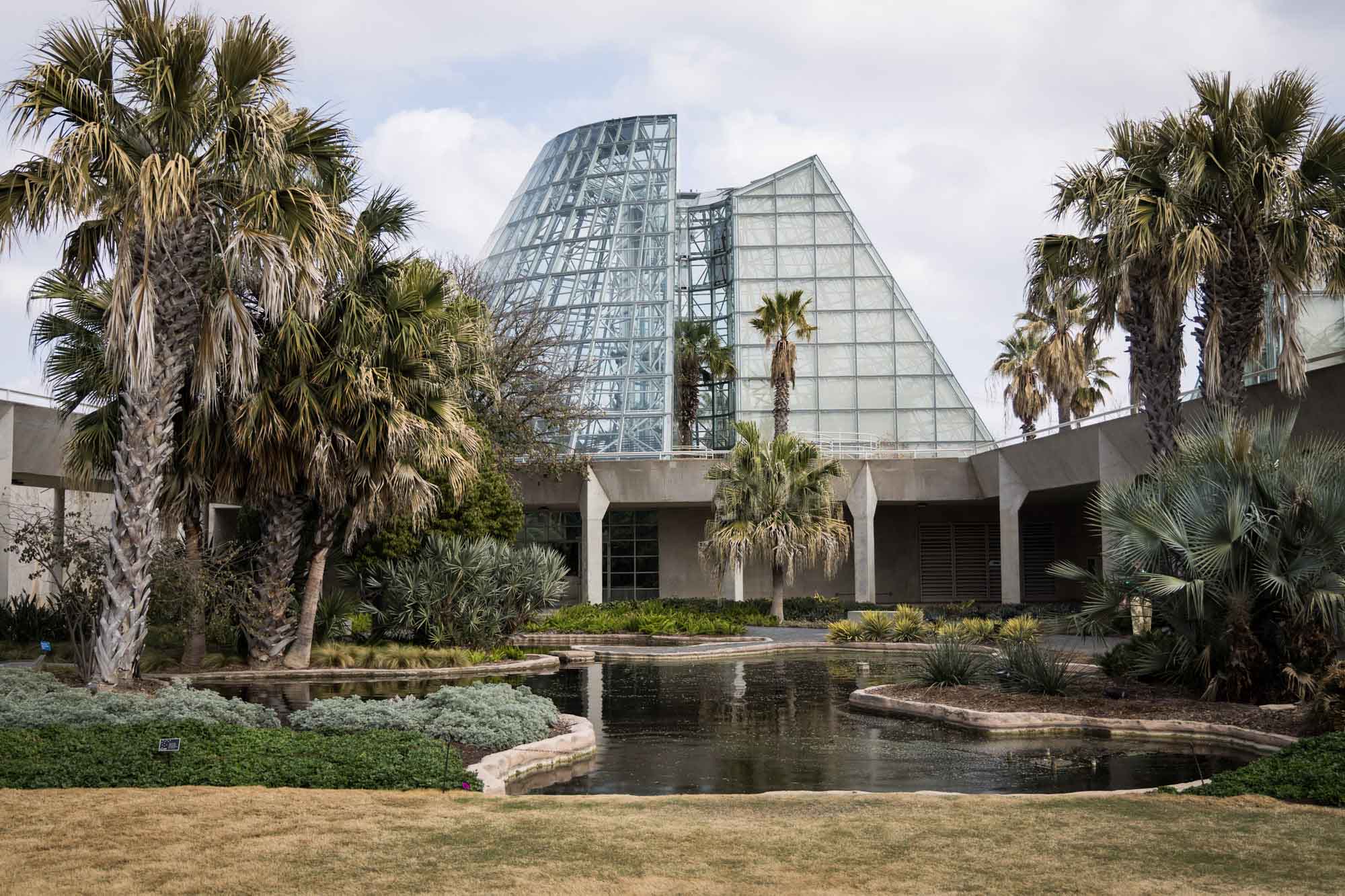 Lucile Halsell Conservatory at the San Antonio Botanical Garden in February