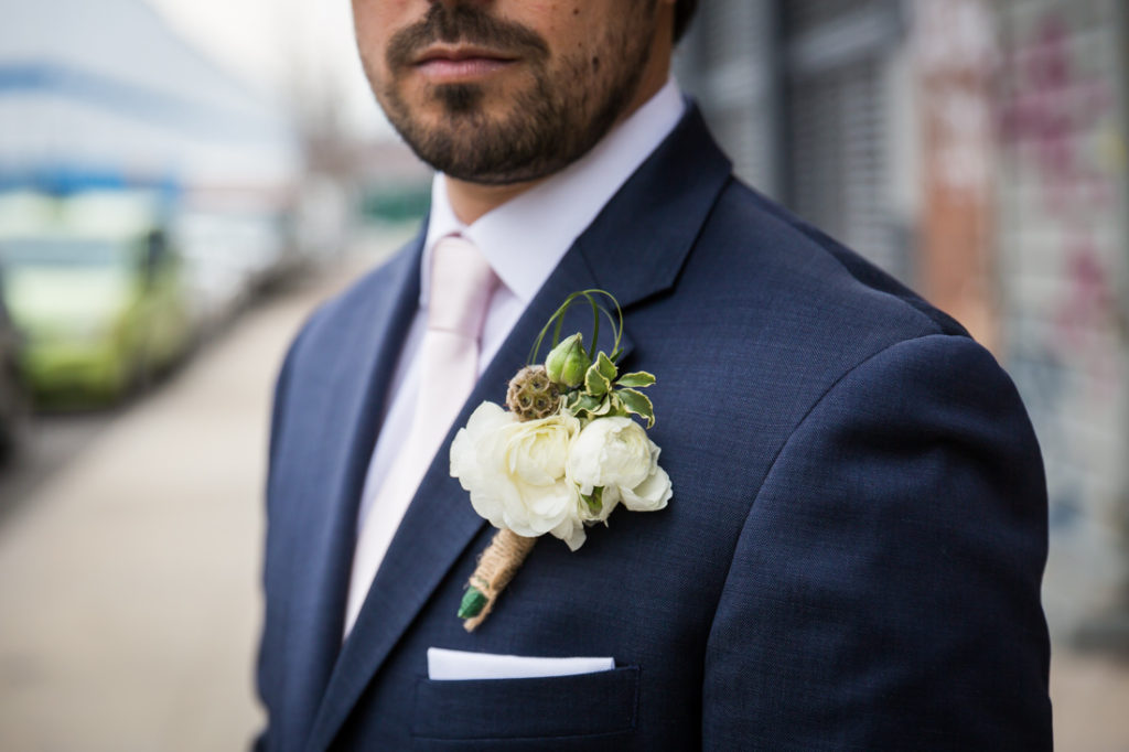 Wythe Hotel Wedding Rooftop Ceremony with NYC Skyline Views